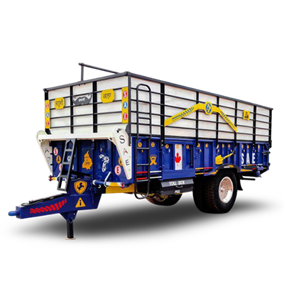 Mild Steel Brick Tractor Trolleys